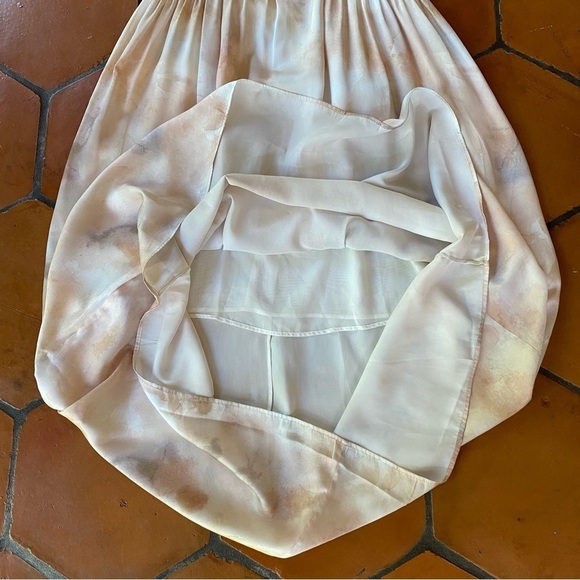 NEW H&M Women’s Watercolor Floor Length V Neck Sleeveless Dress Medium M NWT - Picture 2 of 9